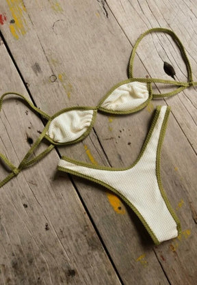 Biquíni Camila Off White/Pistache