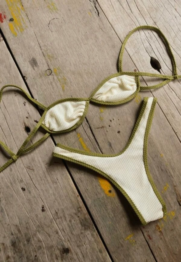 Biquíni Camila Off White/Pistache