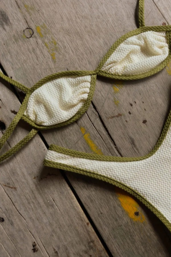 Biquíni Camila Off White/Pistache